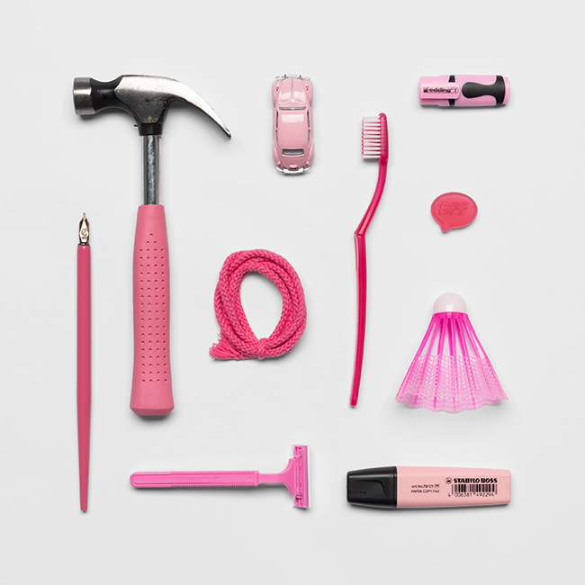 Pink Gegenstände